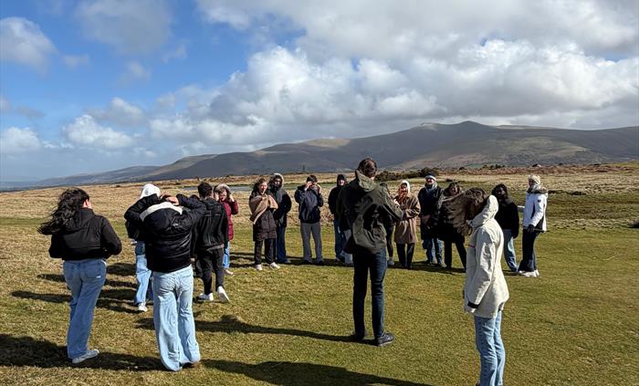 at Brecon Beacons National park with a. group